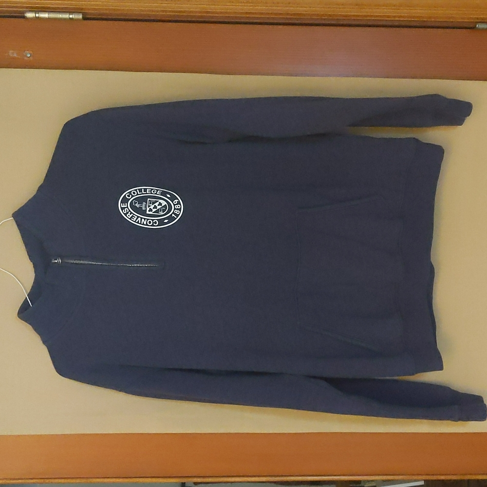Converse College 1889 Purple Half Zip Pullover Sweatshirt Size Medium